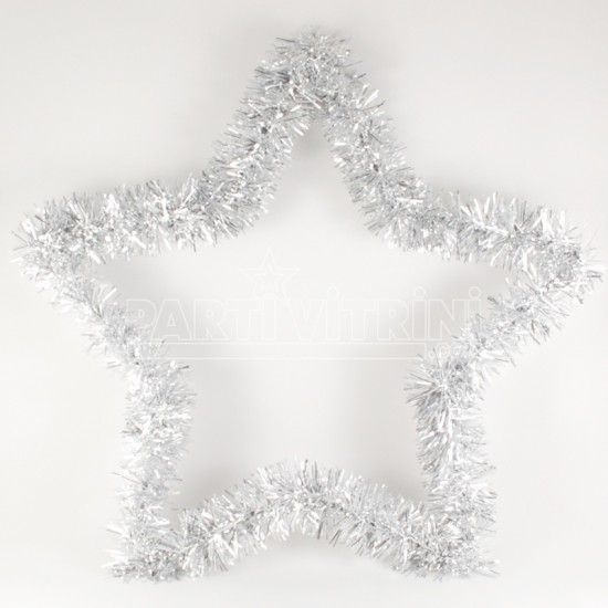 Sim Süslü Gümüş Yıldız Kapı Süsü