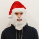 Tek Parçalı Sakallı Noel Baba Şapkası
