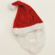 Tek Parçalı Sakallı Noel Baba Şapkası