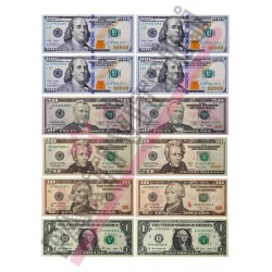 Dolar Banknot Temalı Yenilebilir Resimli Pasta Üstü Gofret Plaka Baskısı