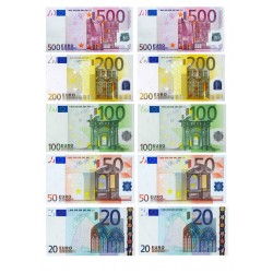 Euro Banknot Temalı Yenilebilir Resimli Pasta Kurabiye Gofret Plaka Baskısı