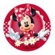 Minnie Mouse Şeker Hamuru Kağıdına Yuvarlak Baskı