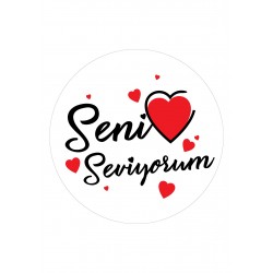 Seni Seviyorum Sevgililer Günü Yenilebilir Resimli Pasta Üstü Gofret Plaka Baskısı Seni Seviyorum Sevgililer Günü Yenilebilir Resimli Pasta Üstü Gofret Plaka Baskısı