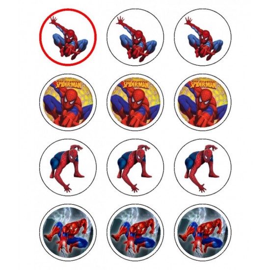 Spiderman Örümcek Adam Şeker Hamuru Kağıdına Kurabiye Üzeri Baskı Spiderman Örümcek Adam Şeker Hamuru Kağıdına Kurabiye Üzeri Baskı