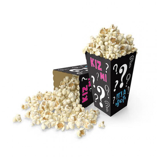 Cinsiyet Belirleme Partisi Popcorn Kovası 8 Adet