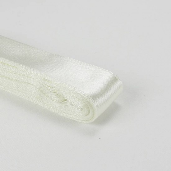 Krem Renk Saten Kurdela 3 Cm. X 10 Metre