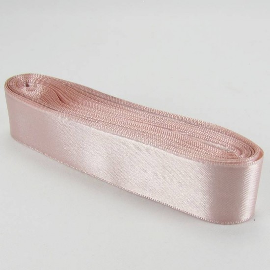 Pudra Pembe Saten Kurdela 3 Cm. X 10 Metre