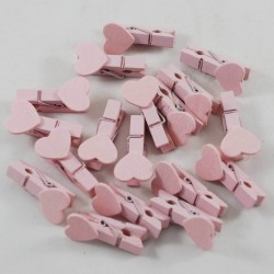 Pembe Kalpli Mandal Minik Pembe Renkli 10 Adet 3,5 Cm