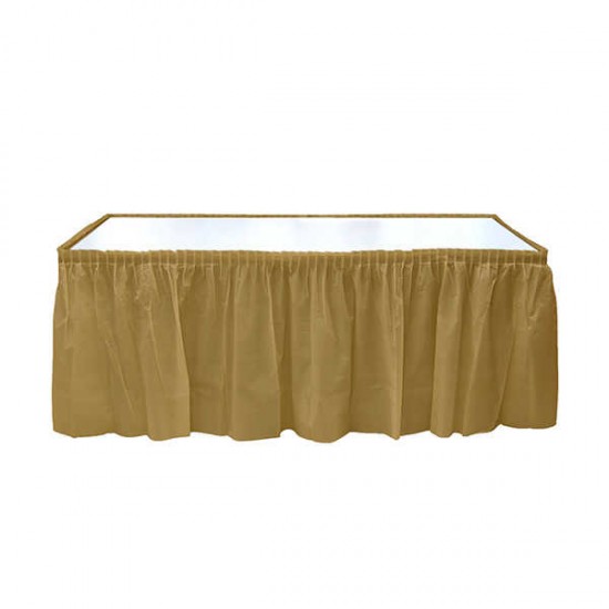 Parti Masa Eteği Gold Renk 422x72 Cm
