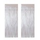 Metalize Parti Fon Süslemesi Beyaz Renk 50x230 Cm 2 Adet Metalize Parti Fon Süslemesi Beyaz Renk 50x230 Cm 2 Adet