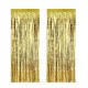Metalize Parti Fon Süslemesi Gold Renk 50x230 Cm 2 Adet Metalize Parti Fon Süslemesi Gold Renk 50x230 Cm 2 Adet