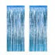 Metalize Parti Fon Süslemesi Mavi Renk 50x230 Cm 2 Adet Metalize Parti Fon Süslemesi Mavi Renk 50x230 Cm 2 Adet