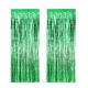 Metalize Parti Fon Süslemesi Yeşil Renk 50x230 Cm 2 Adet Metalize Parti Fon Süslemesi Yeşil Renk 50x230 Cm 2 Adet