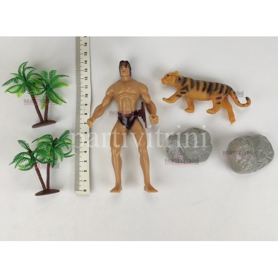 Tarzan Temalı Oyuncak Pasta Üstü Süslemesi Tarzan Temalı Oyuncak Pasta Üstü Süslemesi