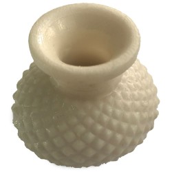 Tırtıklı Tombul Şişe Silikon Mum Kokulu Taş Ve Beton Kalıbı 4.5x4.5x4 Cm