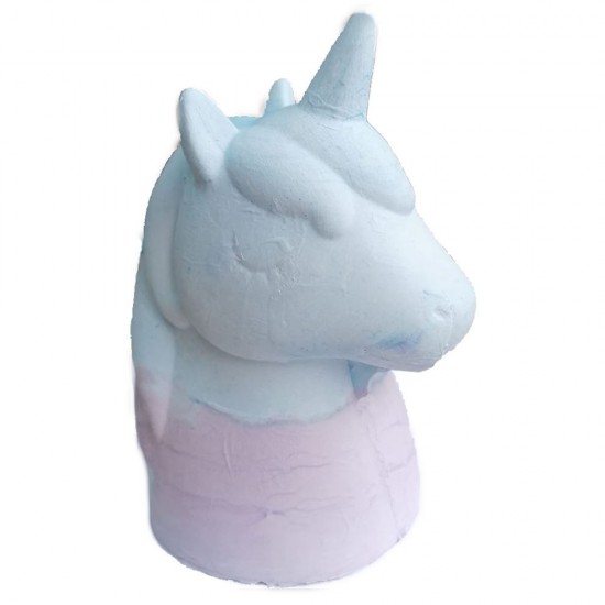 Unicorn Kafası Şeklinde Beton Ve Kokulu Taş Silikon Kalıbı 11x15x20 Cm