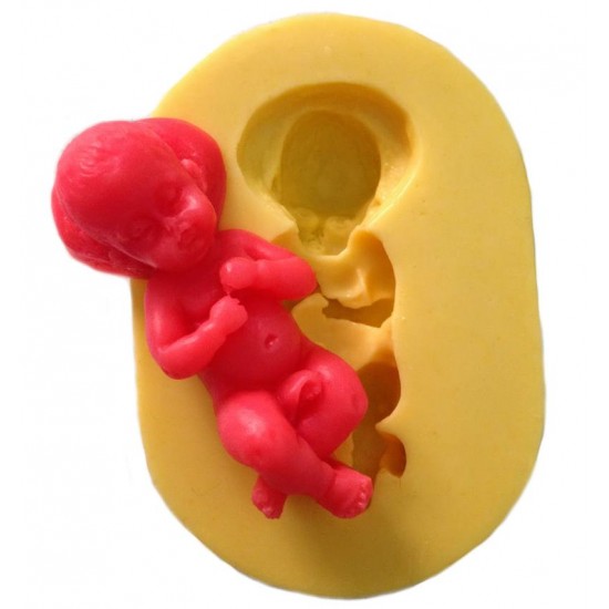Uyuyan bebek Figürlü Silikon Pasta Kokulu Taş Ve Sabun Kalıbı