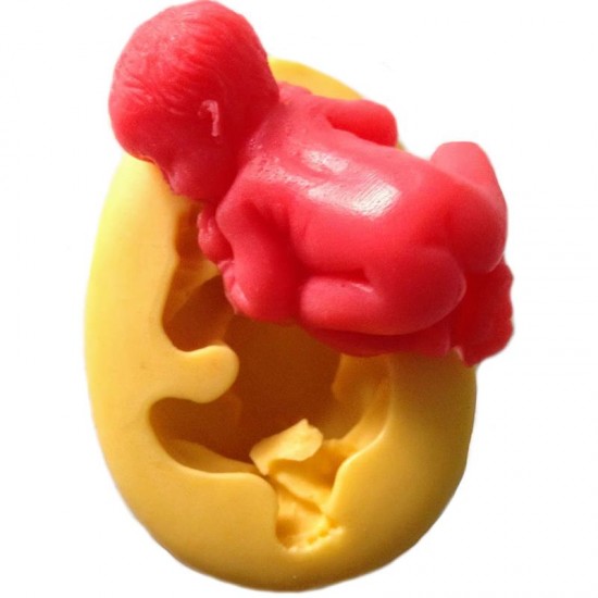 Uyuyan Ters bebek Figürlü Silikon Pasta Kokulu Taş Ve Sabun Kalıbı