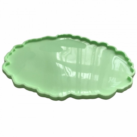 Partivitrini Oval Silikon Epoksi Tepsi Kalıbı 34x23x0.8 cm
