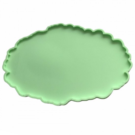 Partivitrini Oval Silikon Epoksi Tepsi Kalıbı 34x23x0.8 cm