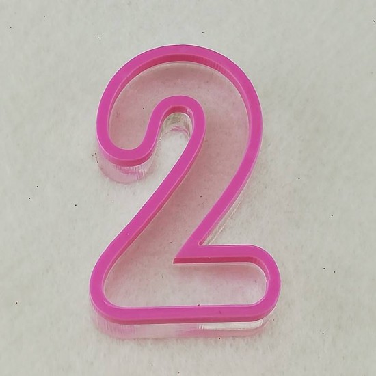 Rakamlar Silikon Epoksi Kalıbı 6x4x1 cm
