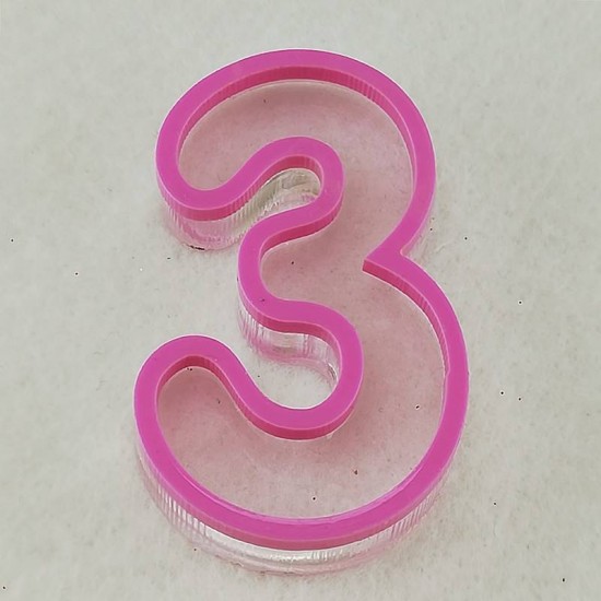 Rakamlar Silikon Epoksi Kalıbı 6x4x1 cm