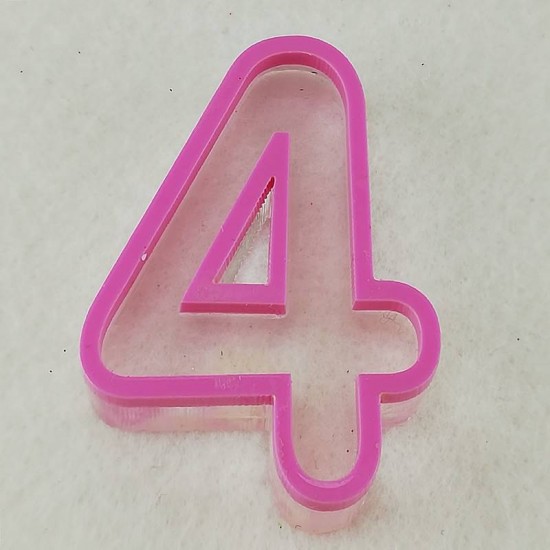 Rakamlar Silikon Epoksi Kalıbı 6x4x1 cm