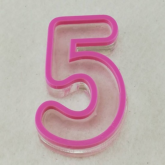Rakamlar Silikon Epoksi Kalıbı 6x4x1 cm