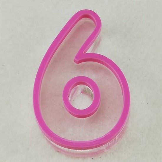 Rakamlar Silikon Epoksi Kalıbı 6x4x1 cm
