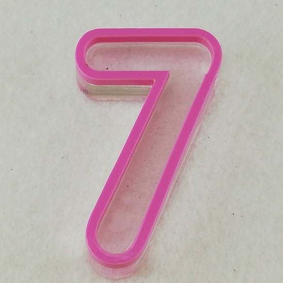 Rakamlar Silikon Epoksi Kalıbı 6x4x1 cm