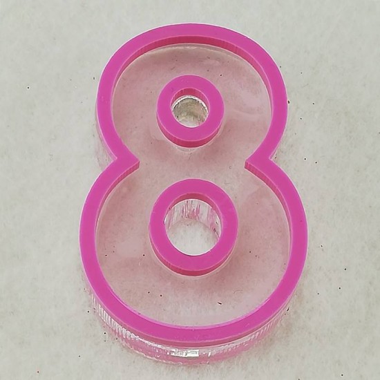 Rakamlar Silikon Epoksi Kalıbı 6x4x1 cm