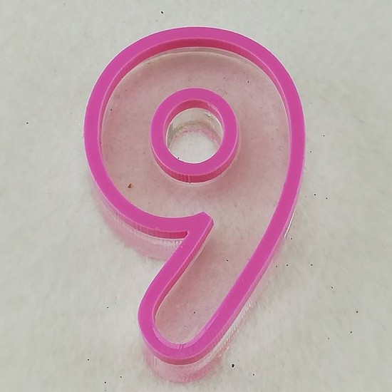 Rakamlar Silikon Epoksi Kalıbı 6x4x1 cm