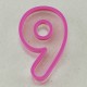 Rakamlar Silikon Epoksi Kalıbı 6x4x1 cm