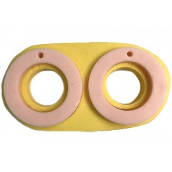 Takı İçin Büyük Yuvarlak Halka Modeli Silikon Epoksi Kalıbı 6x6x0.5 Cm