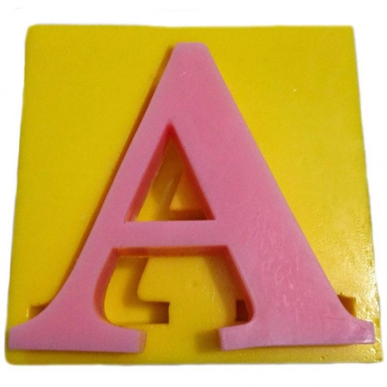 Harfler Silikon Kokulu Taş Ve Sabun Kalıbı 5x5x1 Cm