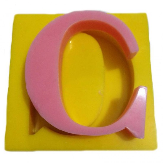 Harfler Silikon Kokulu Taş Ve Sabun Kalıbı 5x5x1 Cm