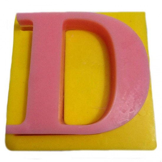 Harfler Silikon Kokulu Taş Ve Sabun Kalıbı 5x5x1 Cm