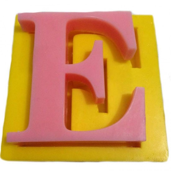 Harfler Silikon Kokulu Taş Ve Sabun Kalıbı 5x5x1 Cm