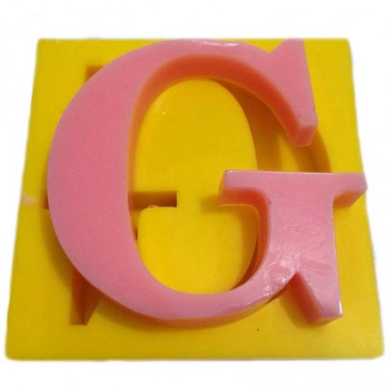 Harfler Silikon Kokulu Taş Ve Sabun Kalıbı 5x5x1 Cm