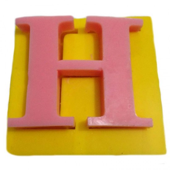 Harfler Silikon Kokulu Taş Ve Sabun Kalıbı 5x5x1 Cm