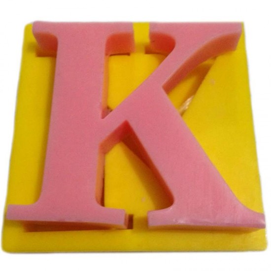 Harfler Silikon Kokulu Taş Ve Sabun Kalıbı 5x5x1 Cm