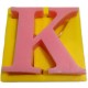 Harfler Silikon Kokulu Taş Ve Sabun Kalıbı 5x5x1 Cm