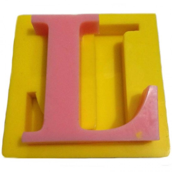 Harfler Silikon Kokulu Taş Ve Sabun Kalıbı 5x5x1 Cm