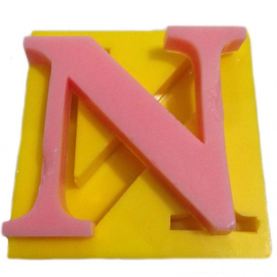 Harfler Silikon Kokulu Taş Ve Sabun Kalıbı 5x5x1 Cm