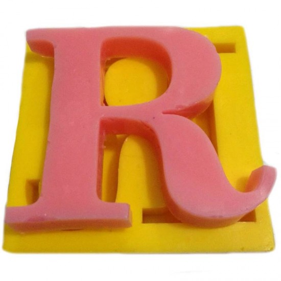 Harfler Silikon Kokulu Taş Ve Sabun Kalıbı 5x5x1 Cm