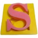 Harfler Silikon Kokulu Taş Ve Sabun Kalıbı 5x5x1 Cm