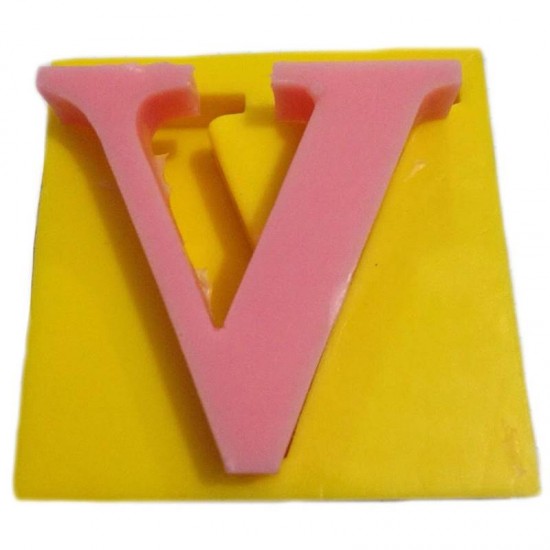 Harfler Silikon Kokulu Taş Ve Sabun Kalıbı 5x5x1 Cm