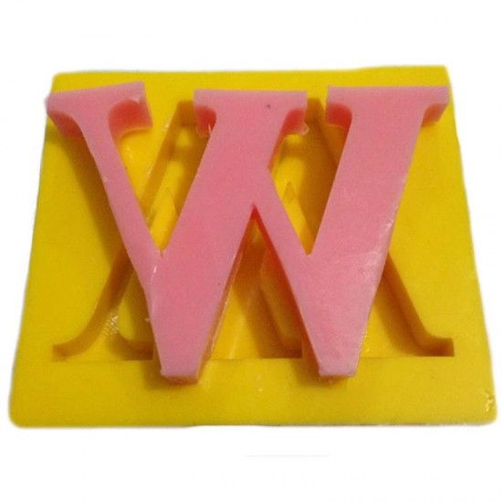 Harfler Silikon Kokulu Taş Ve Sabun Kalıbı 5x5x1 Cm