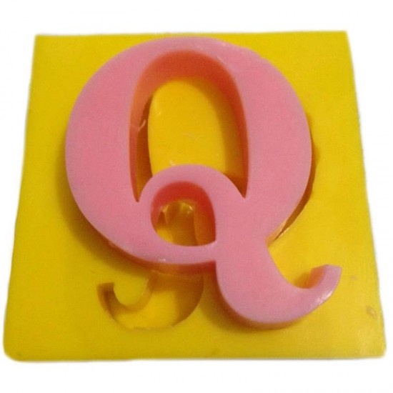 Harfler Silikon Kokulu Taş Ve Sabun Kalıbı 5x5x1 Cm