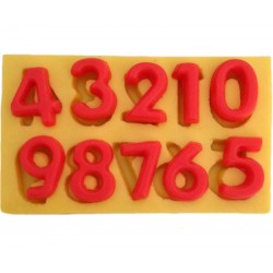 Rakamlar Silikon Pasta Kokulu Taş Ve Sabun Kalıbı